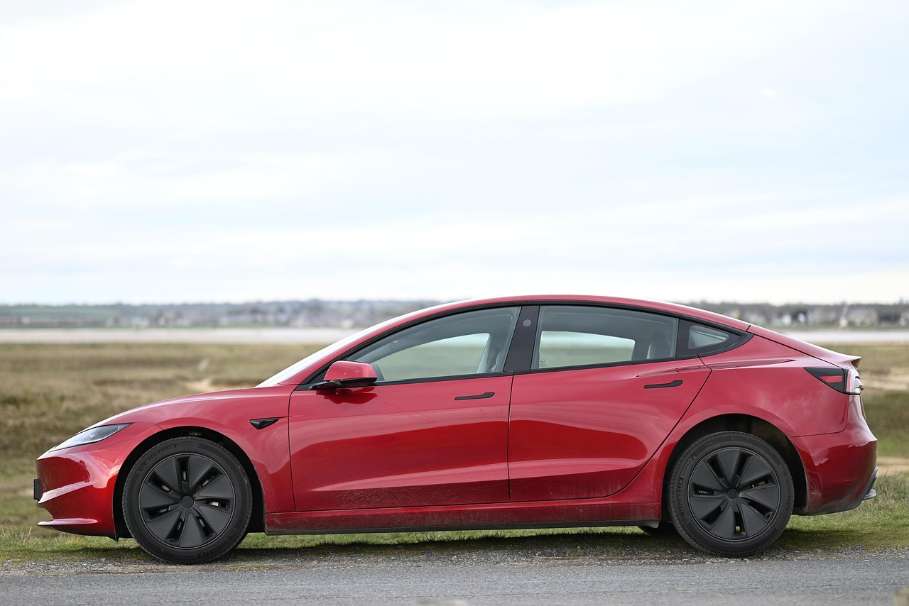 Electric vehicle charging station representing sustainable transportation